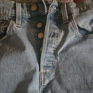 Levi's Light Blue High-Rise Button-Fly Jeans